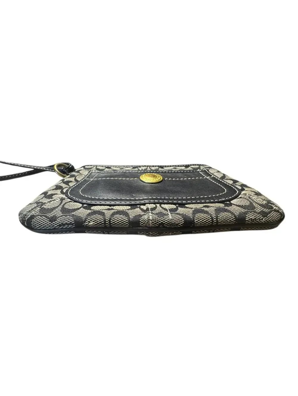 Coach Signature Canvas Wristlet Clutch